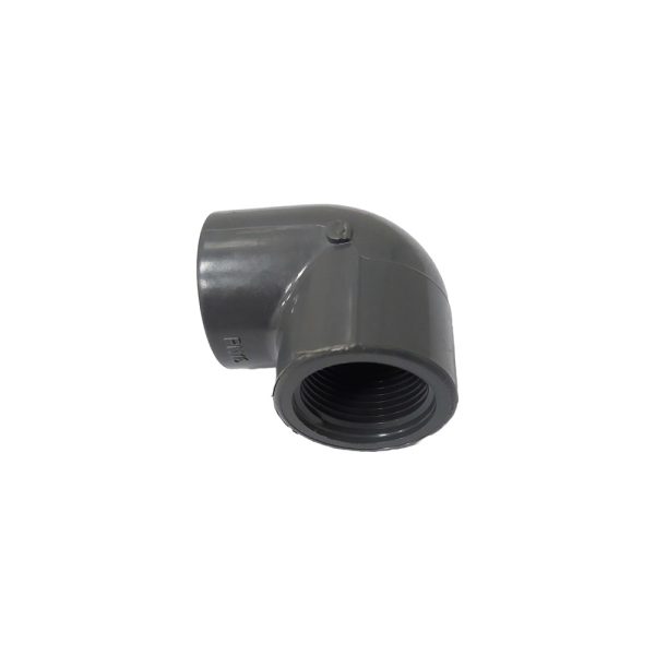 زانو ۹۰ درجه یکسر دنده UPVC